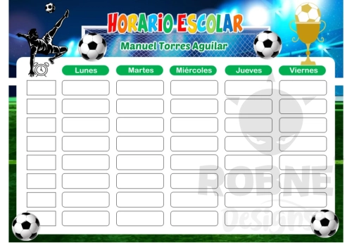 Futbol Horario Escolar
